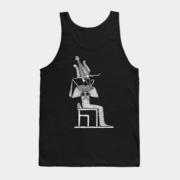 Ancient Egyptian God Osiris Tank Top by LaForma